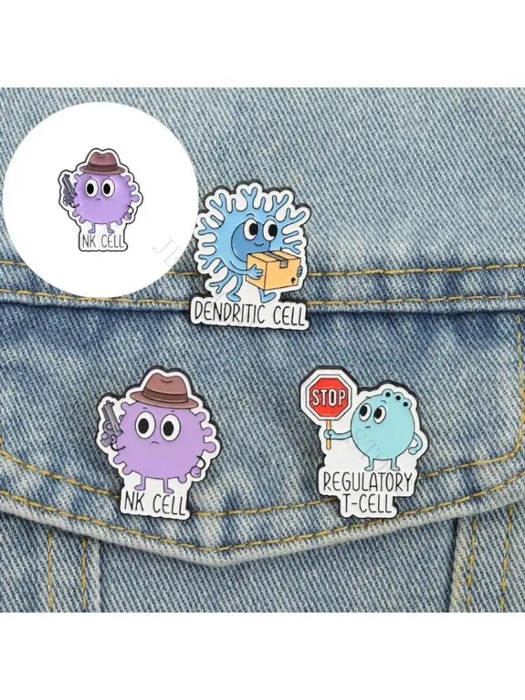 R7UF Fun Scientific Themed Lapel Brooch Enamel Pin Accessory For Science Enthusiasts