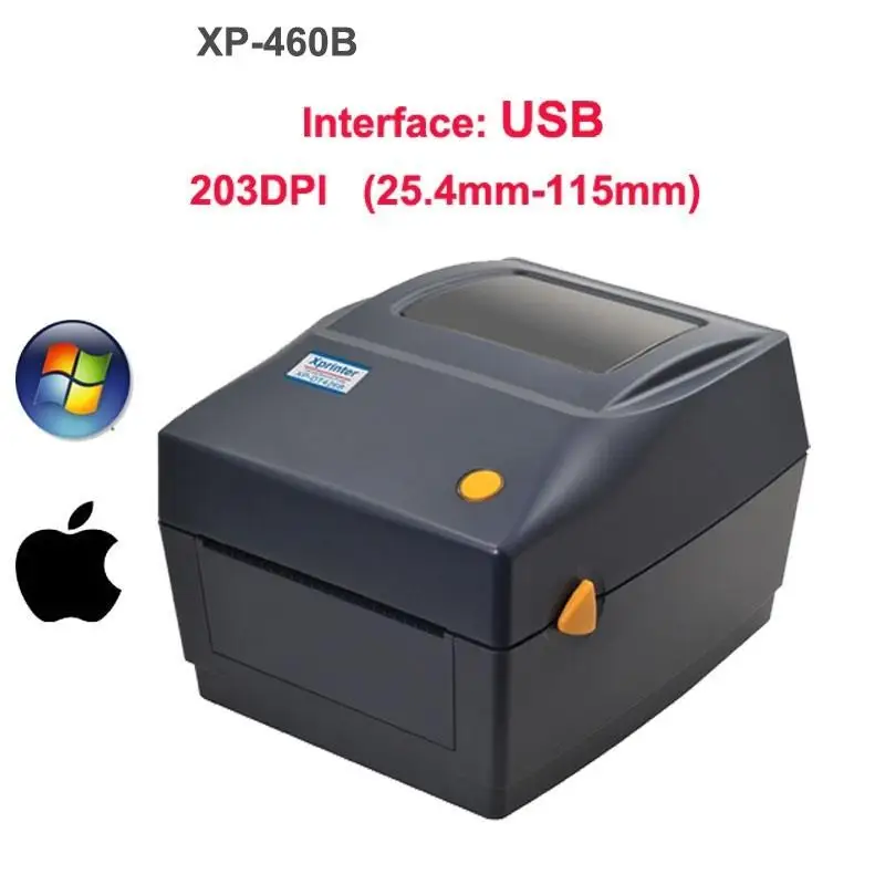 New! 4Inch Thermal Waybill/Label Address Printer QR Barcode 25mm~115mm Paper XP-420B 460B D463B 152mm/s 4Inch DHL Fedex UPS