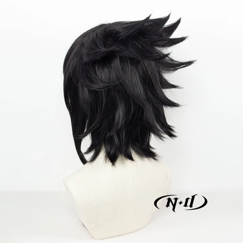 ND Sasuke Uchiha Cosplay perruque postiche Anime Cosplay perruque de cheveux pour Comic Con Coser Costume thème fête résistant à la chaleur