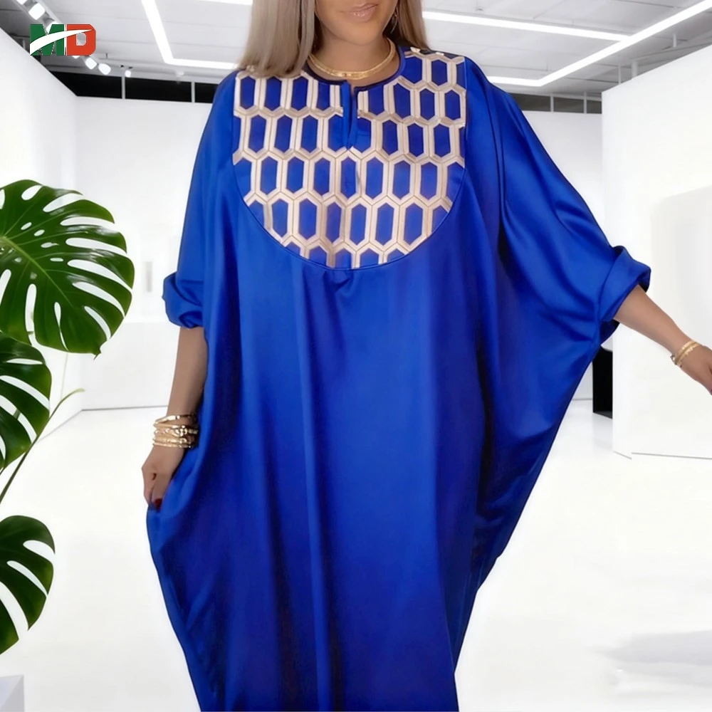 

MD African Couple Clothes For Men Robe 3PCS Set Match Women Turkey Dress Musilm Embroidery Gown Lover Party Wedding Wear Boubou