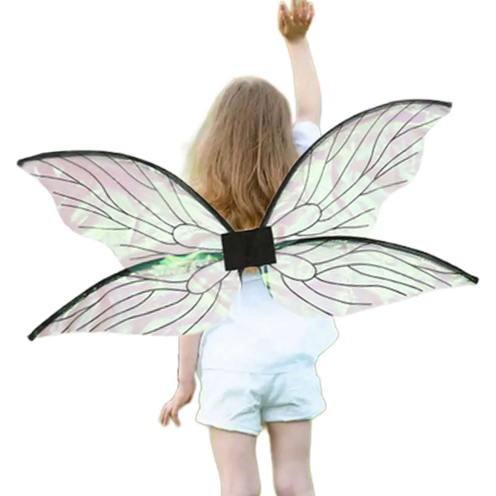 2022 New Butterfly Fairy Wings For Girls Kids Halloween Christmas Costumes Sparkle Sheer Fairy Princess Wings For Fairy Costumes