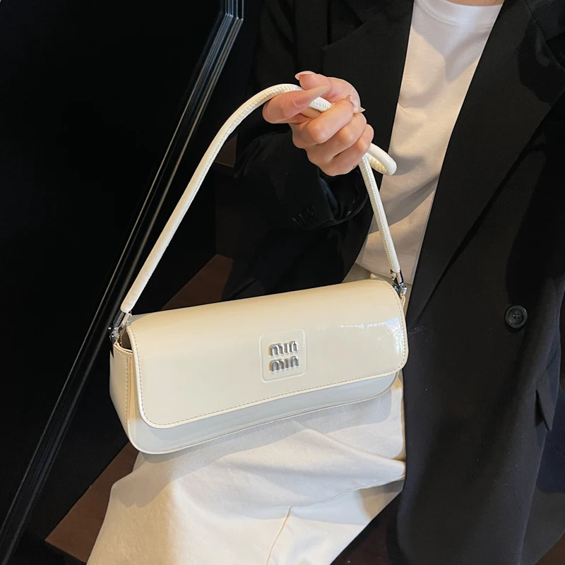 

Классическая минималистичная сумка через плечо, женская элегантная кожаная сумка-тоут, винтажная сумка-мессенджер, роскошный однотонный парижский модный дизайн