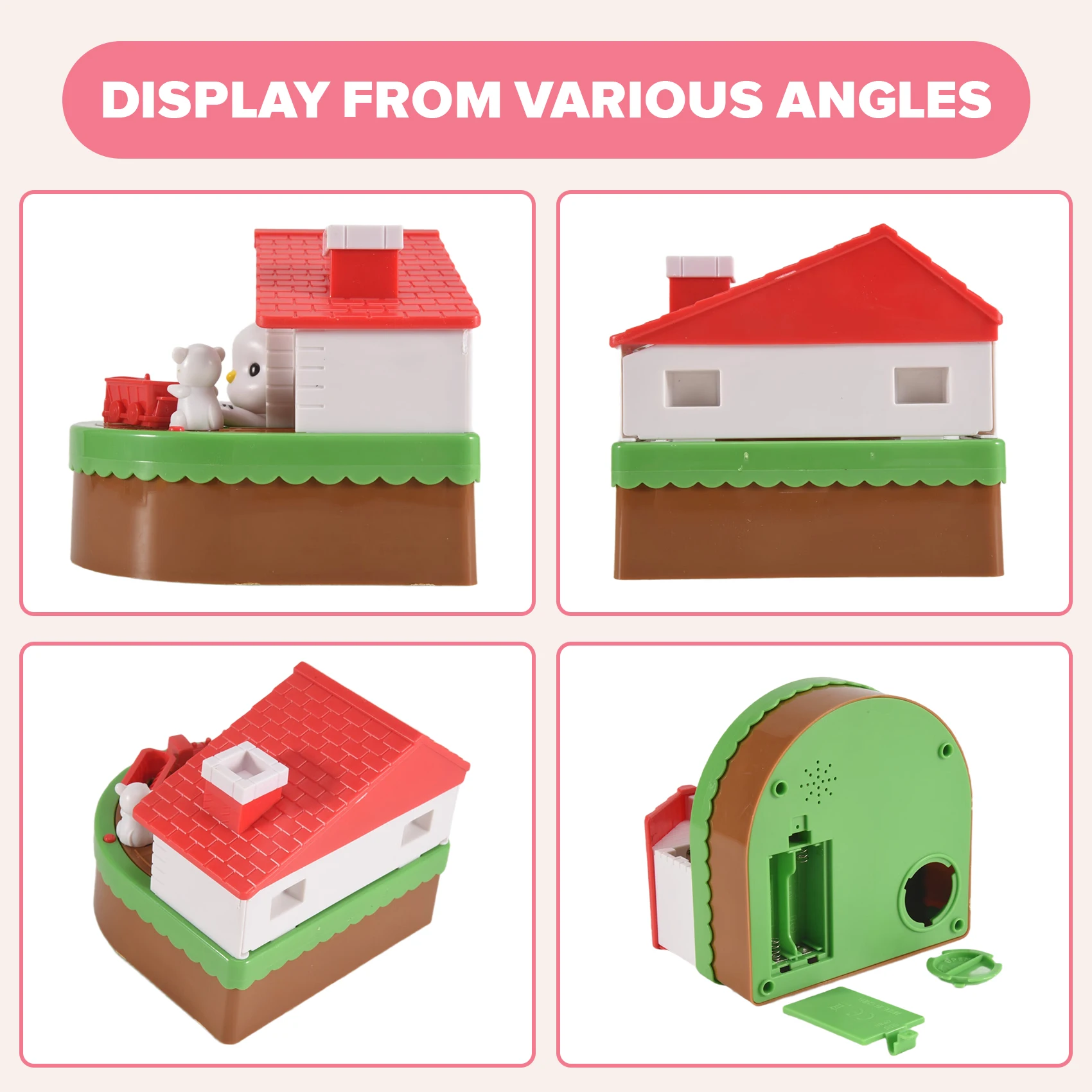 子供用貯金箱、電子猫ハウスコインバンク猫とマウスの貯金箱自動的に盗む貯金箱貯蓄ボックス