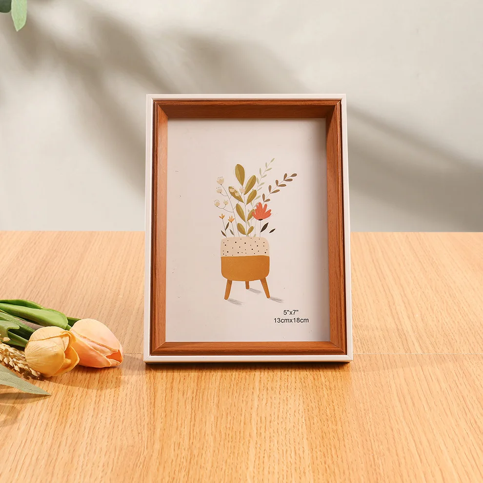 Handmade Rectangular Photo Frame Wall-mounted Modern Minimalist Picture Frame Solid Wood Marco De Fotos Home Decorations
