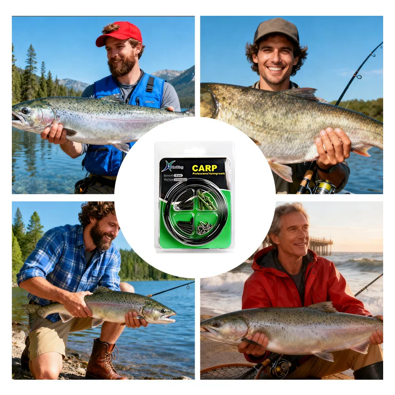 JSFUN ملحقات صيد سمك الشبوط مقاطع يدور الذيل المطاط أنابيب صيد سمك الشبوط محطة الصيد اكسسوارات لجهاز صيد سمك الشبوط #5