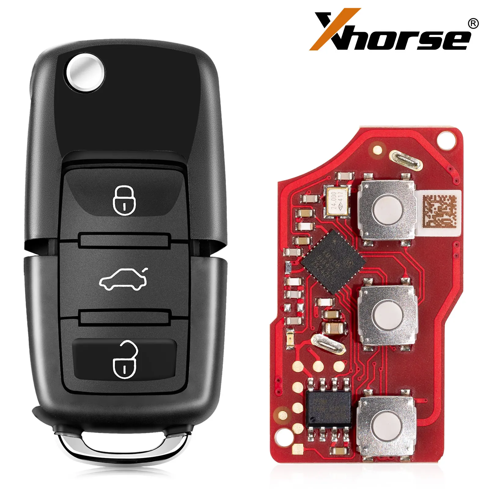 1PCS/LOT Xhorse XK Wire Remote Key XKB520EN XKLKS0EN XKKF21EN XKHY05EN XKDS00EN XKKF02EN XKFO01EN XKTO01EN for VVDI2