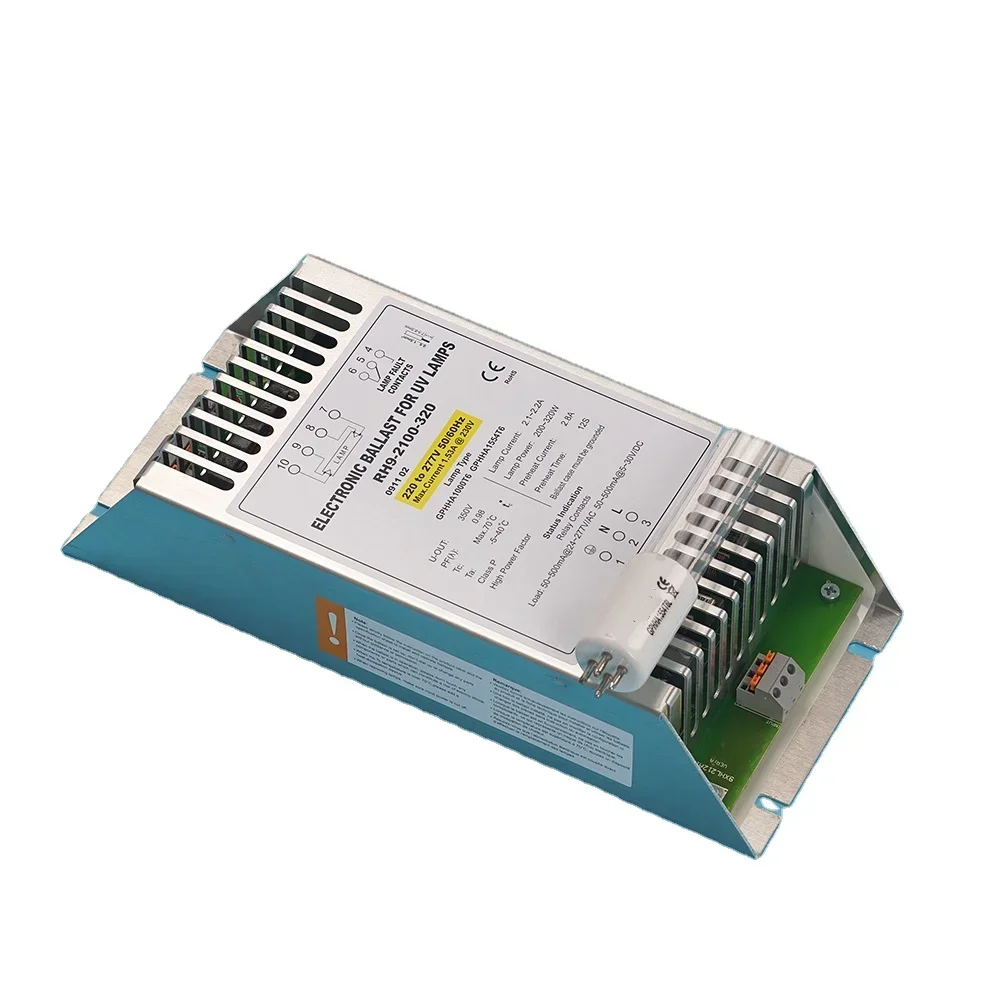 

2025 UVC Electronic Ballast Model PH9-2100-320 425mA 200-320W Ultraviolet UV Lamp