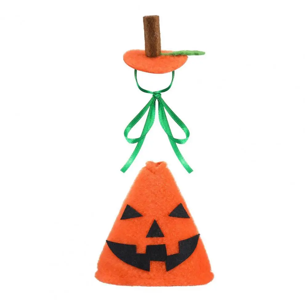 

7 Inch Pumpkin Goose Costume Halloween Outfit with Hat for Tabletop/Magnetic Goose Statue Interchangeable Seasonal Attire