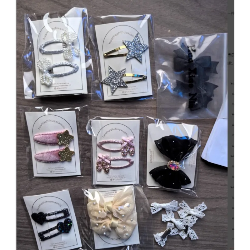 Handmade Rust Proof Sparkling Powder Ins Hair Clips for Girl