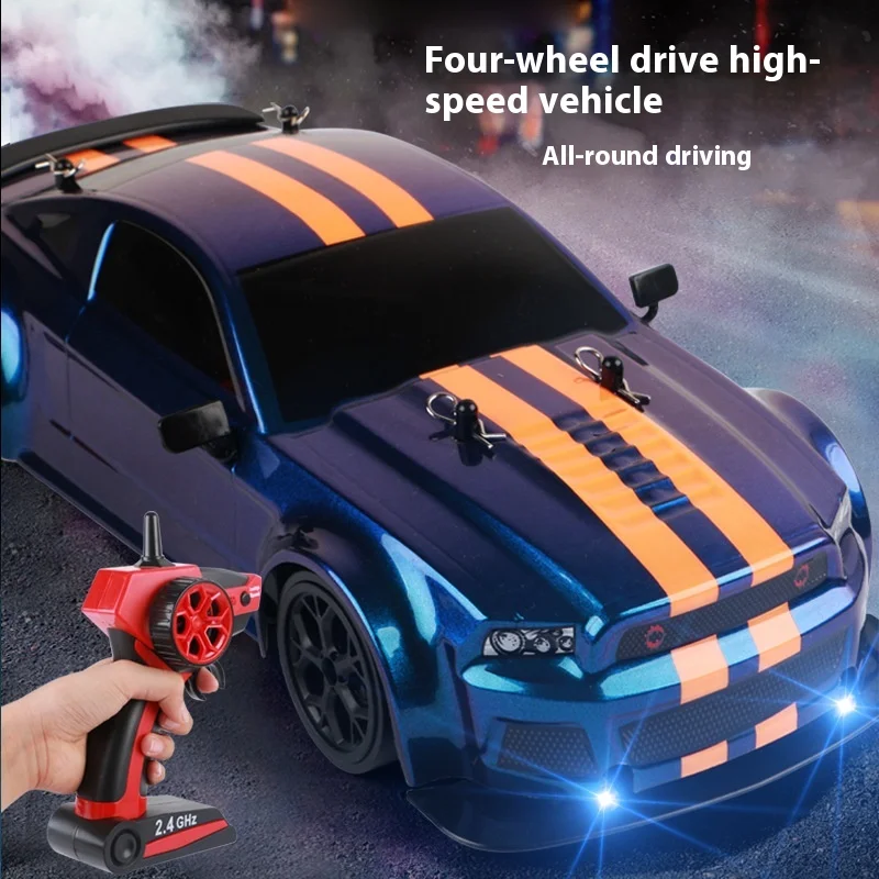 Dodge 1:14 Rapid Drift 4wd High Speed Car Mustang Racing Simulation Model Rc Remote Control Racing Children'S Toy Birthday Gift