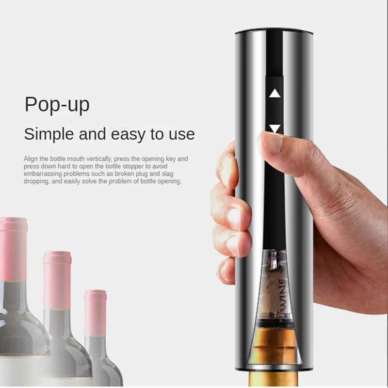 Rechargeable Wine Bottles Openers With Foil Cutter Automatic Wine Corkscrew For Kitchen Bar Wedding