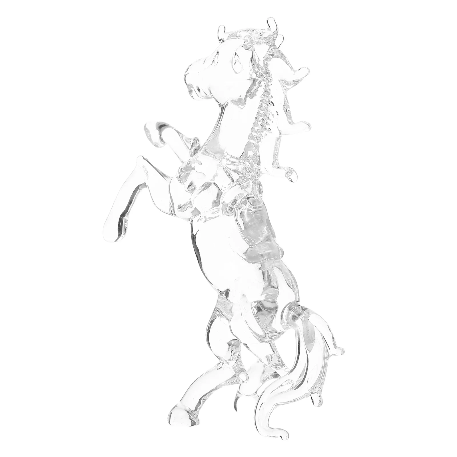 

Crystal Standing Horse Statue Vivid Lines Desk Ornament 2026 Chinese New Year Decor Office Home Tabletop