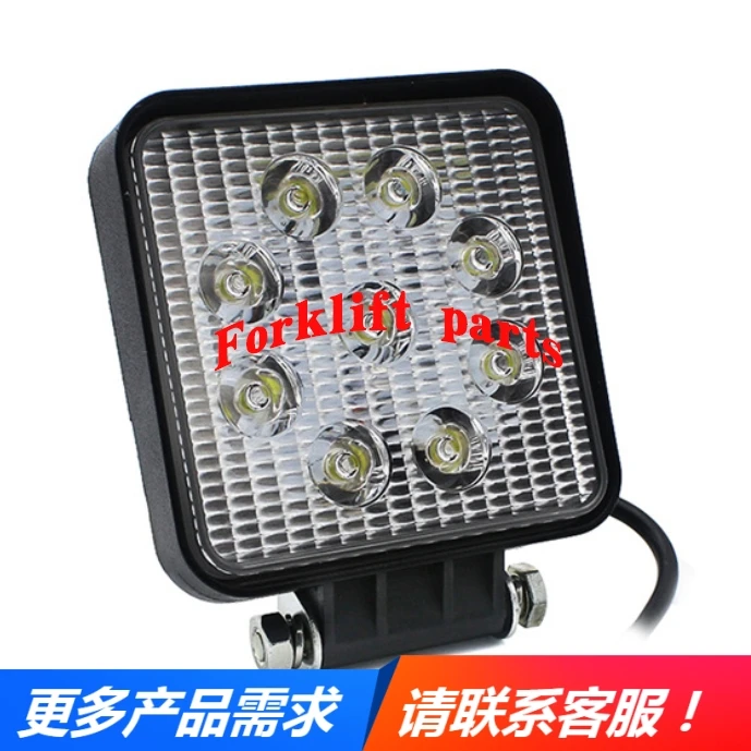 

Forklift parts forklift engineering lamp 9 lamp bead square LED headlight 12-80V waterproof