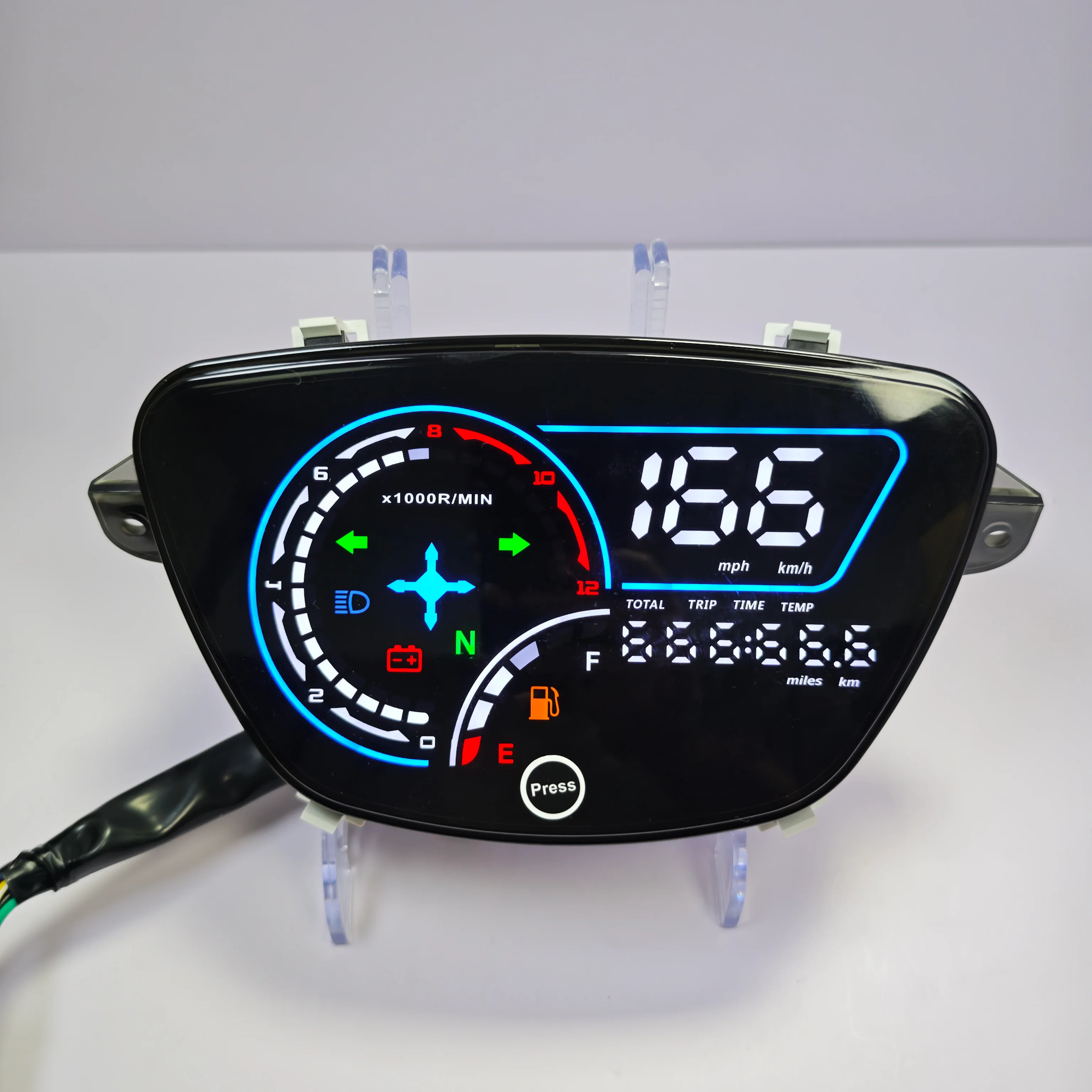 New LED Screen Display Motorcycle Accessories Speedometer Moto Digital Tachometer Dashboard for Yahama NEO AT115 Nouvo S Z
