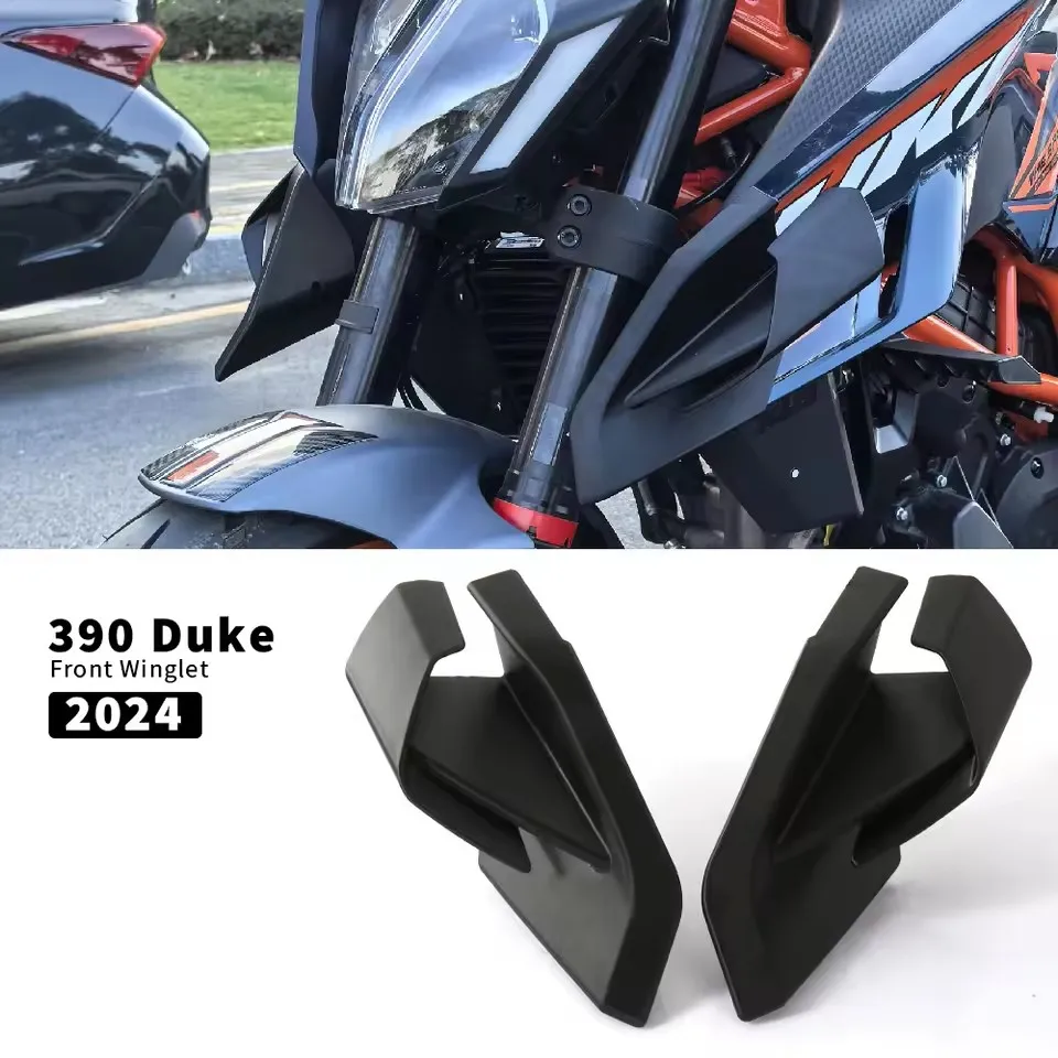 

390 DUKE Motorcycle Accessories Fairing Winglets Side Wing Protection Cover Black For 390 Duke 390Duke 2024