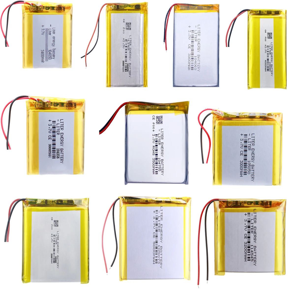 3.7V Polymer Lithium LiPo Rechargeable Battery For Speaker Remote Control PSP Power Bank Tablet PC PAD Camera