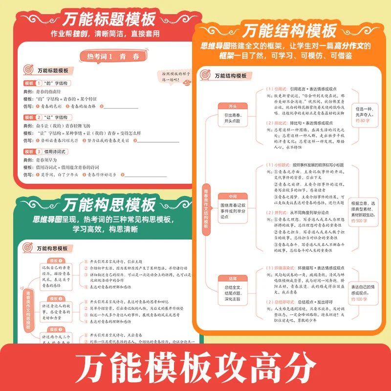 Universal template material for middle school Chinese composition, excellent composition material for grades 7-9