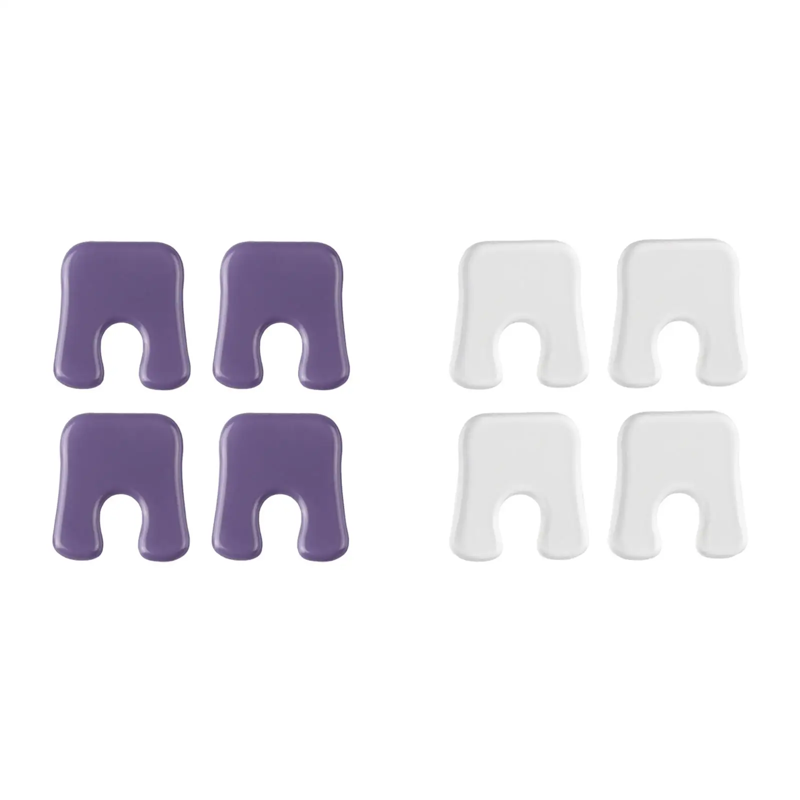 U 모양 굳은살 패드 발 쿠션, 재사용 가능 발 패드, 방수 젤, 4 개