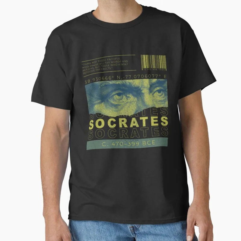 

The Greek Philosopher_ Socrates Funny Stoic team Greek Philosopher gift T shirt for men large size Adult Tops S-6XL