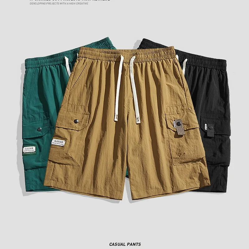 

Мужские Пляжные быстросохнущие спортивные шорты для бега, новинка 2024, летние повседневные брюки большого размера 5XL 6XL, брюки