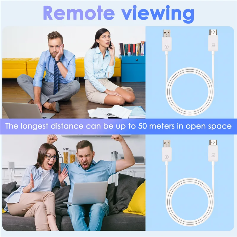 

【Shop Now】Wireless -Compatible Extender Audio Video Transmitter And Receiver Adapter For Camera PC To TV Monitor Projector