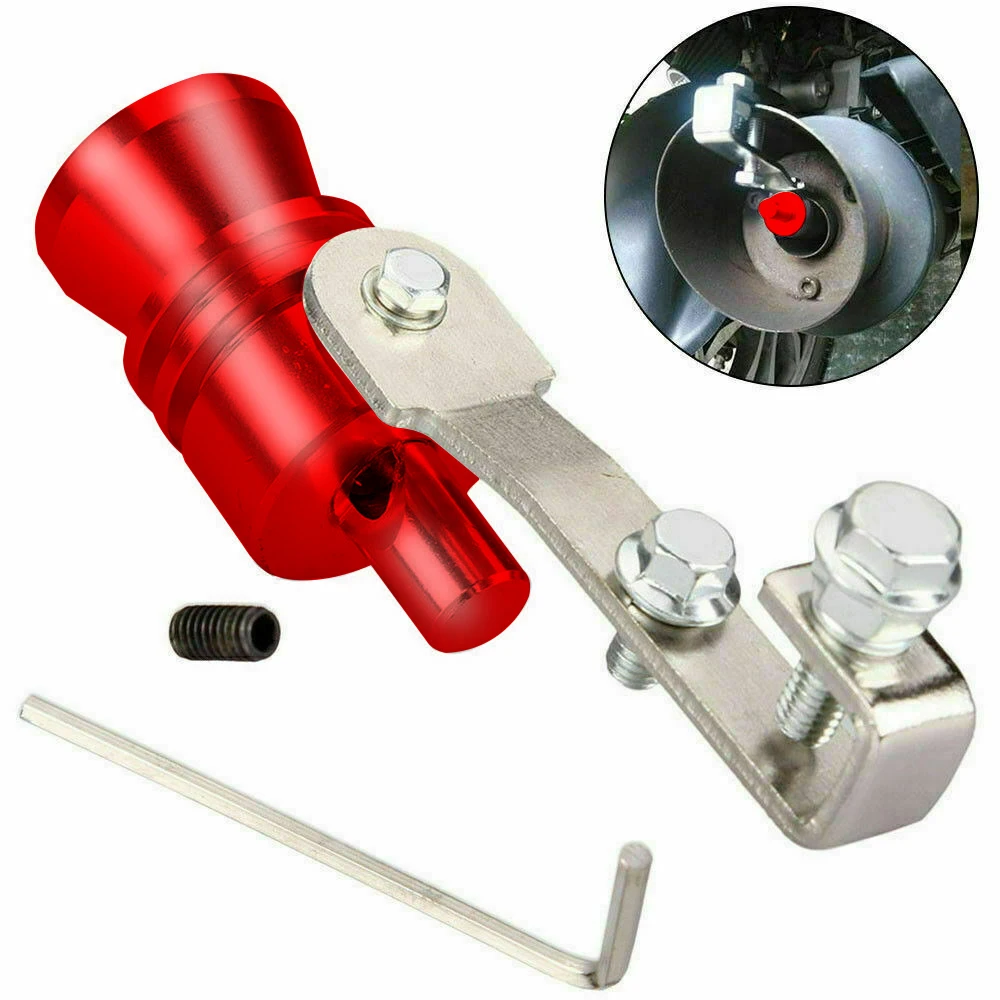1PCS Blue/Red XL Exhaust Pipe Roar Maker Turbo Sound Whistle Simulator Muffler For Motor Car Exhaust Modification Replacement