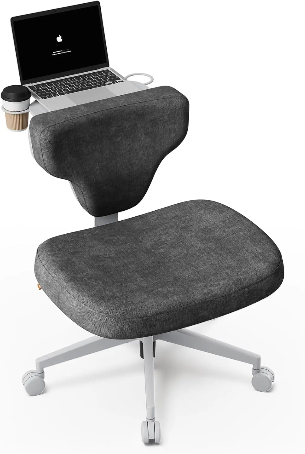 Wide Seat Ergonomic Chair for Home Office, Meditation, Makeup Vanity & Gaming, Comfortable Cross-Legged Sitting Posture