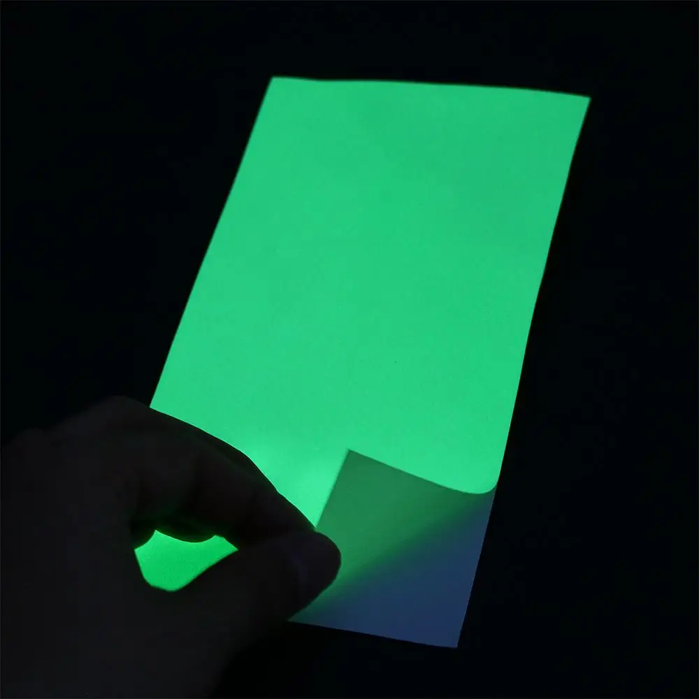 1PC Fishing Lure Luminous Stickers 20X10cm Waterproof DIY Material Adhesive Metal Hard Baits Sticker Accessories