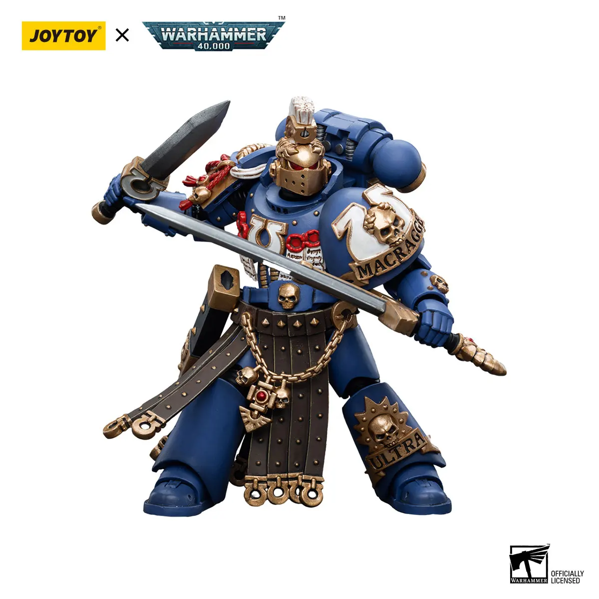 

JOYTOY Warhammer 40k 1/18 Action Figures Anime 12cm Ultramarines Honour Guard Chapter Champion