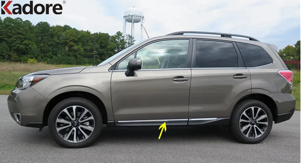 

For Subaru Forester 2013 2014 2015 2016 2017 2018 Chrome Car Side Door Body Trim Door Streamer Panel Molding Strip Accessories