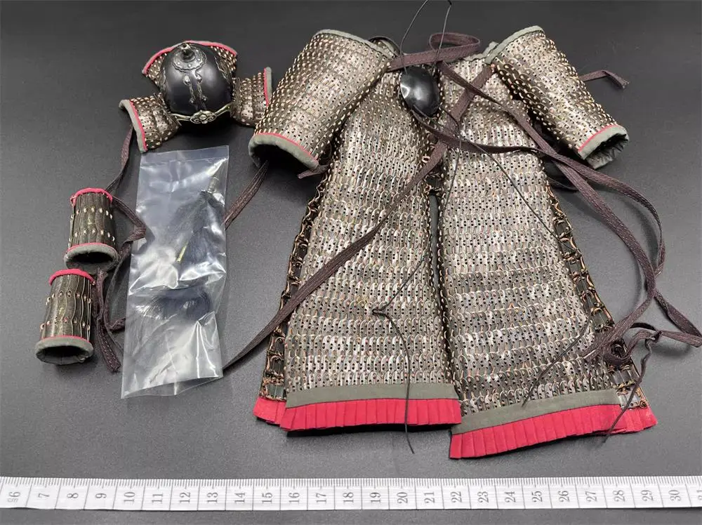 KLG-R029 Asia Old Vintage Dynasty Ming Warrior Chang Yuchun Armor Chest Leg Armor Hand Helmet Alloy Material For 12