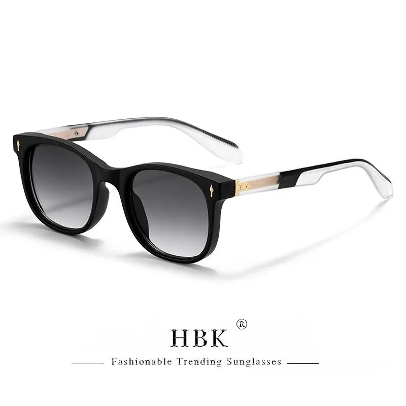 HBK Retro Herren-Sonnenbrille, klassisch, polarisiert, mit Propionsäure-Pin, quadratischem Rahmen, Damen-Outdoor-Brille, unverzichtbar, UV400 – Detail 12