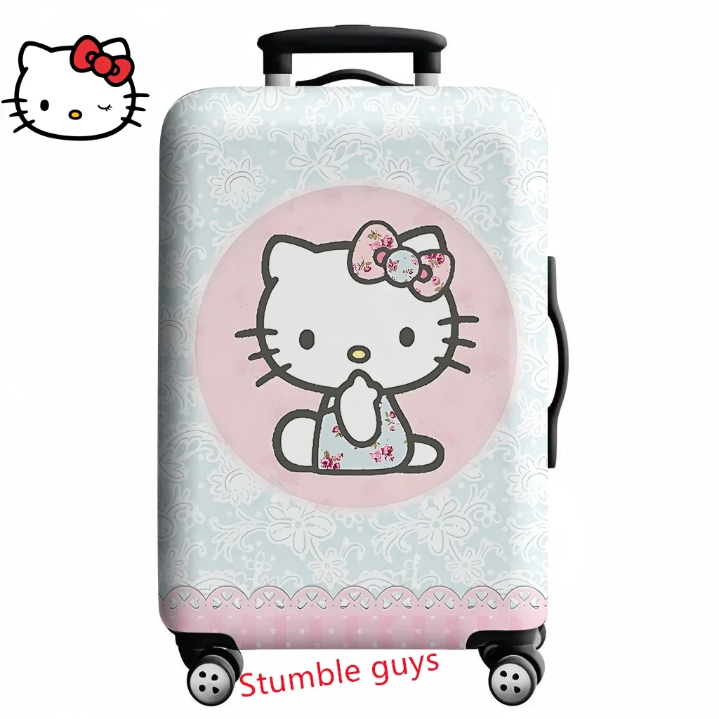 

Kawaii Hello Kitty Suitcase Protector Cover Fits 18-32 Inch Travel Bags Anime Design