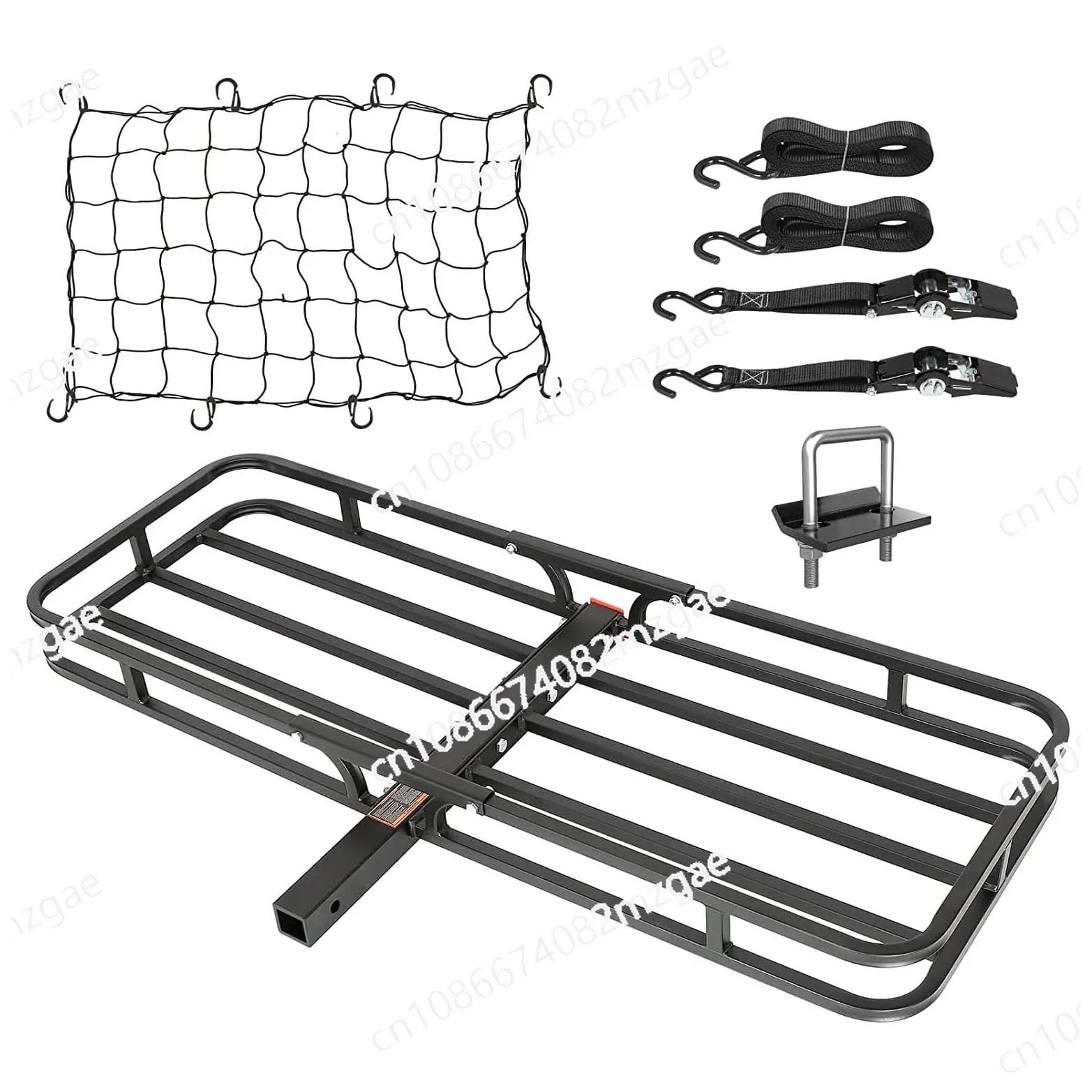 

Rear Rack Metal Trailer Basket Car Rear Rack Durable Trailer Rack Flip Storage