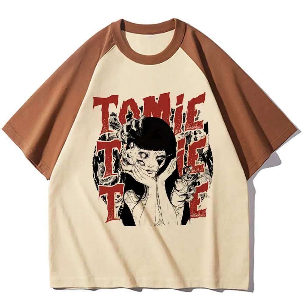 Junji Ito top t-shirts fille numérique Vintage années 2000 chemise psychédélique streetwear classique années 80 Grunge harajuku Pastel
