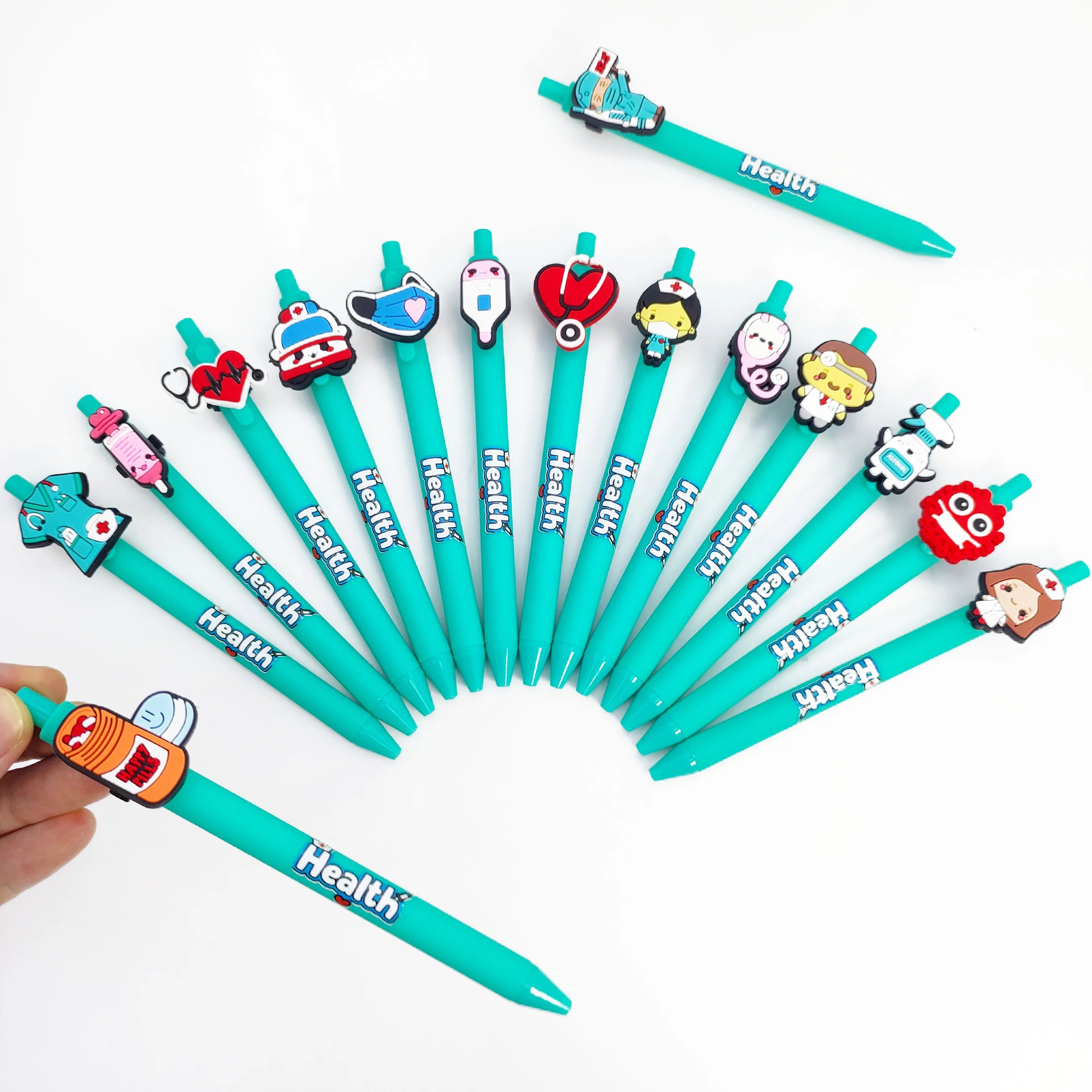 15/25 قطعة من أقلام الحبر الجاف ذات الطابع الطبي مناسبة كقرطاسية تعلم الطلاب للأطباء والممرضات وأقلام الكتابة المكتبية. #4