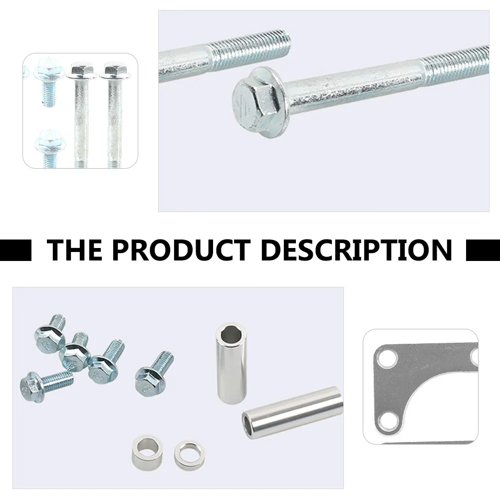 

1Set Steering Pump Bracket Billet Adjustable Heavy Duty Engine Water Pump Mount Kit for Car Steering System Rack