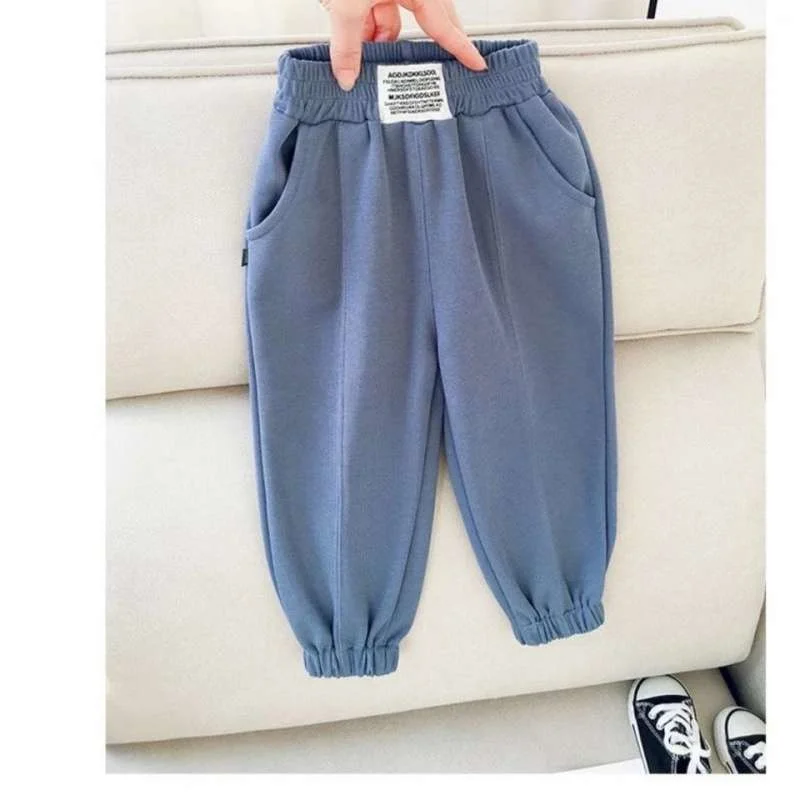 2024 New autumn Children Loose Toddler Boy autumn Winter baggy Pant baby girl Fashion Sports Pants Casual Middle School Students