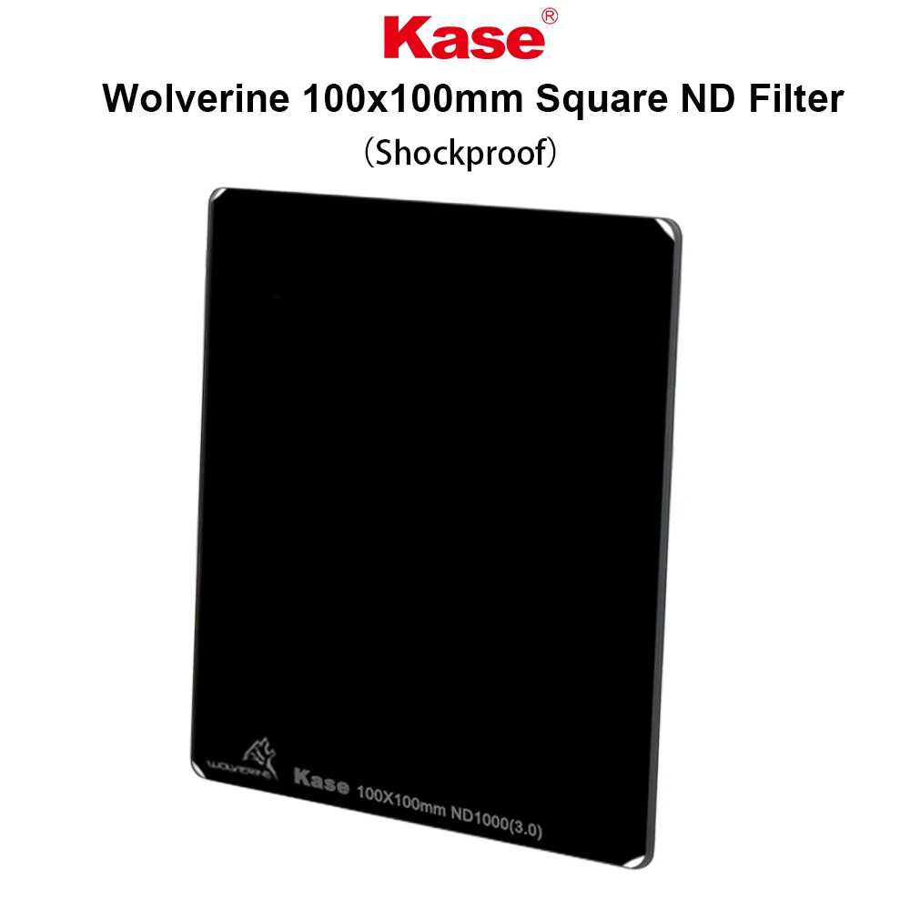 Kase Wolverine 100x100mm Square ND Neutral Density Filter ND1000/ND64/ND8, Shockproof Tempered Optical Glass & HD Multi-coated