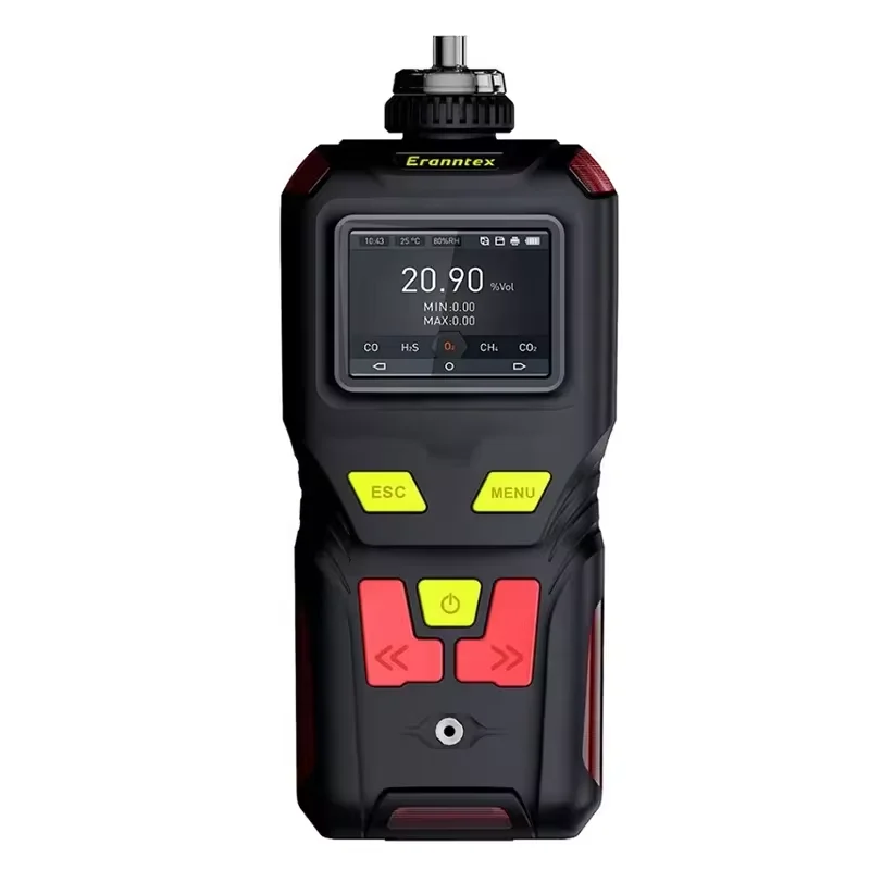 High Precision RS485 CO H2S O2 Ex(LEL CH4) Gas Detector Pump Type Multi Gas Detector Meter Toxic And Harmful Gas Meter Sensor