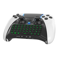 Wireless Keyboard BT3.0 Controller Chat Pad for PS5 Game Controller Built in Speaker Gamepad Keyboard