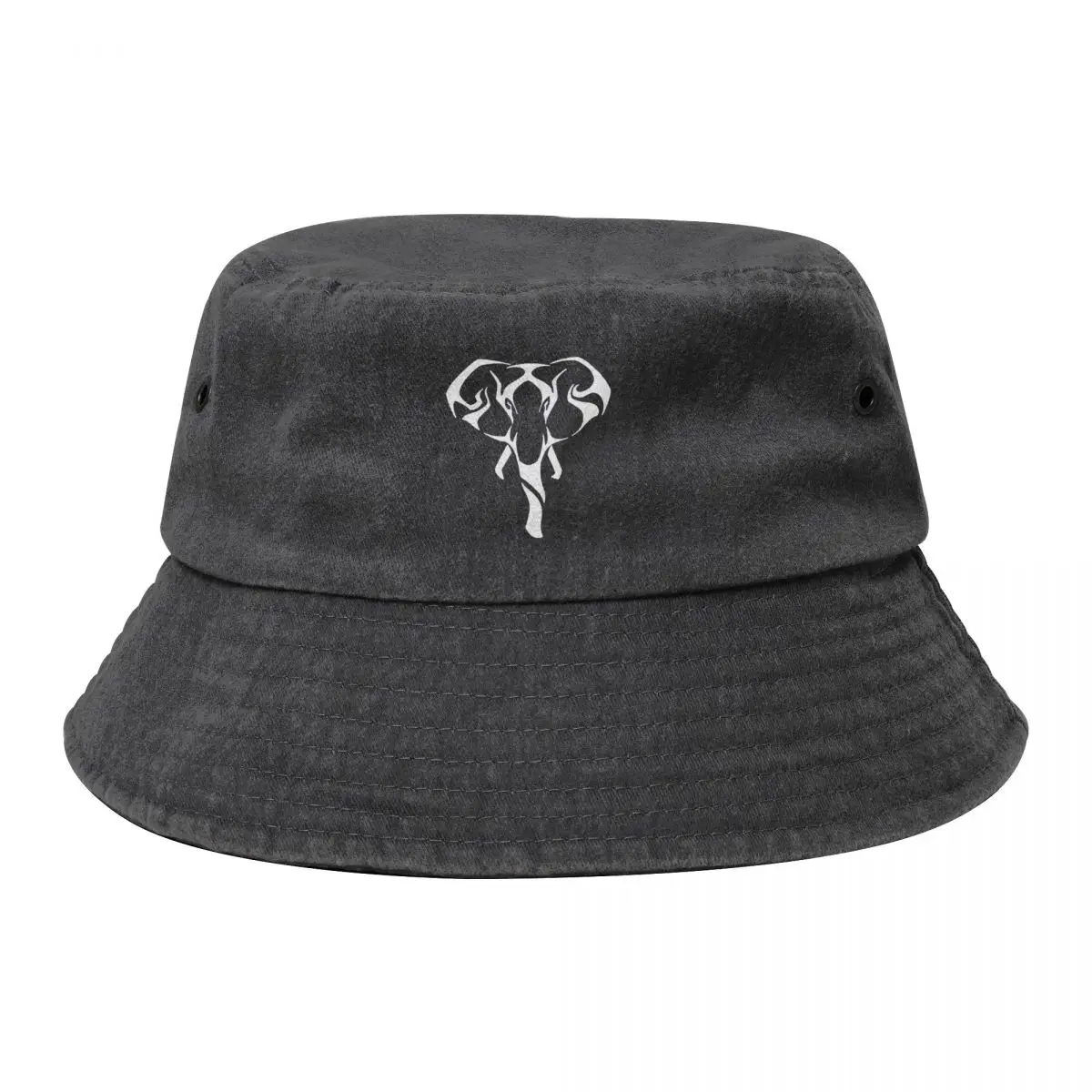 

Elephant (White) Bucket Hat Rave Brand Man cap Streetwear Women Caps Men's