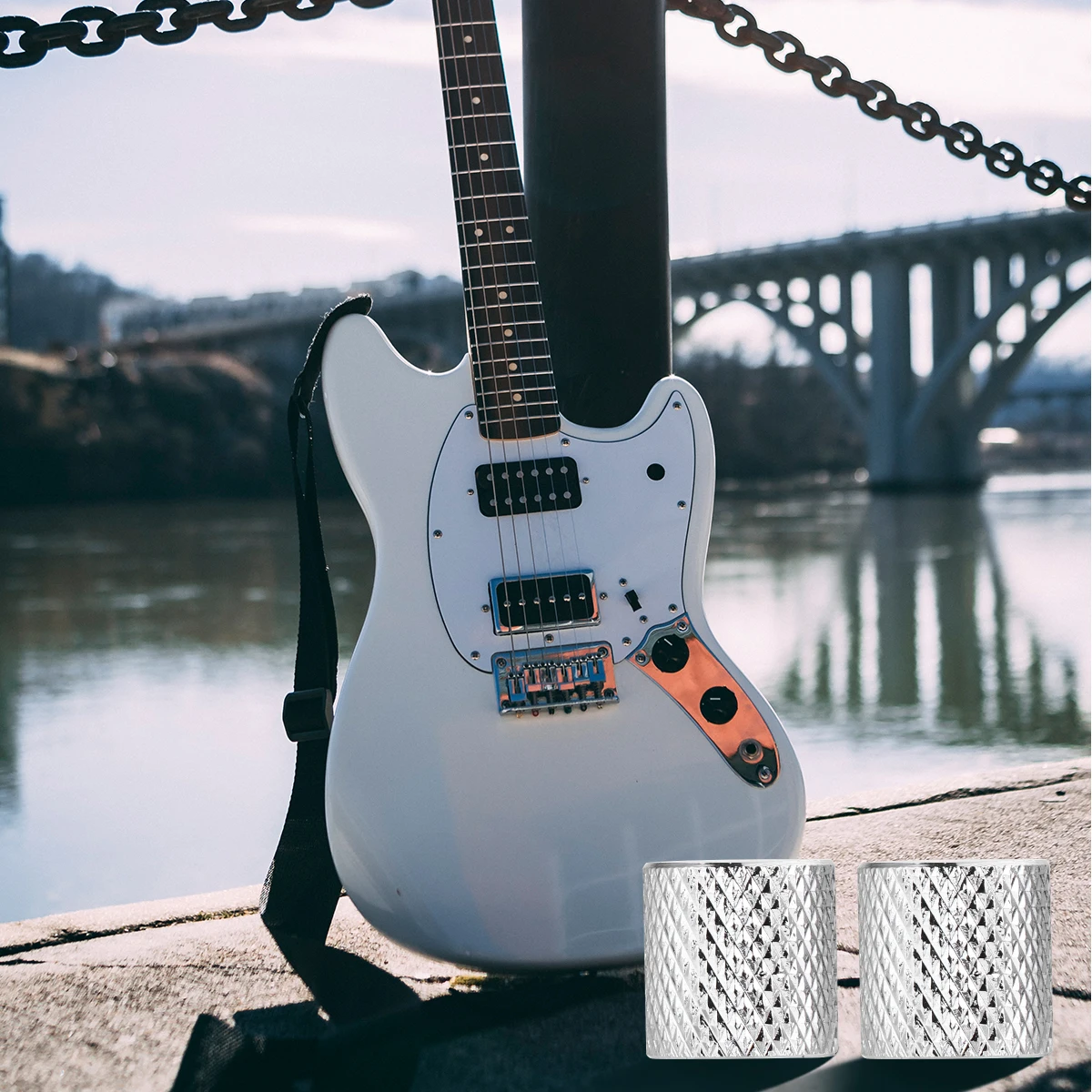 

6Pcs 6Mm Electric Guitar Tone Knob Premium Metal Flat Top Replacement for Bass and Amplifier Fit Import Pots Reliable