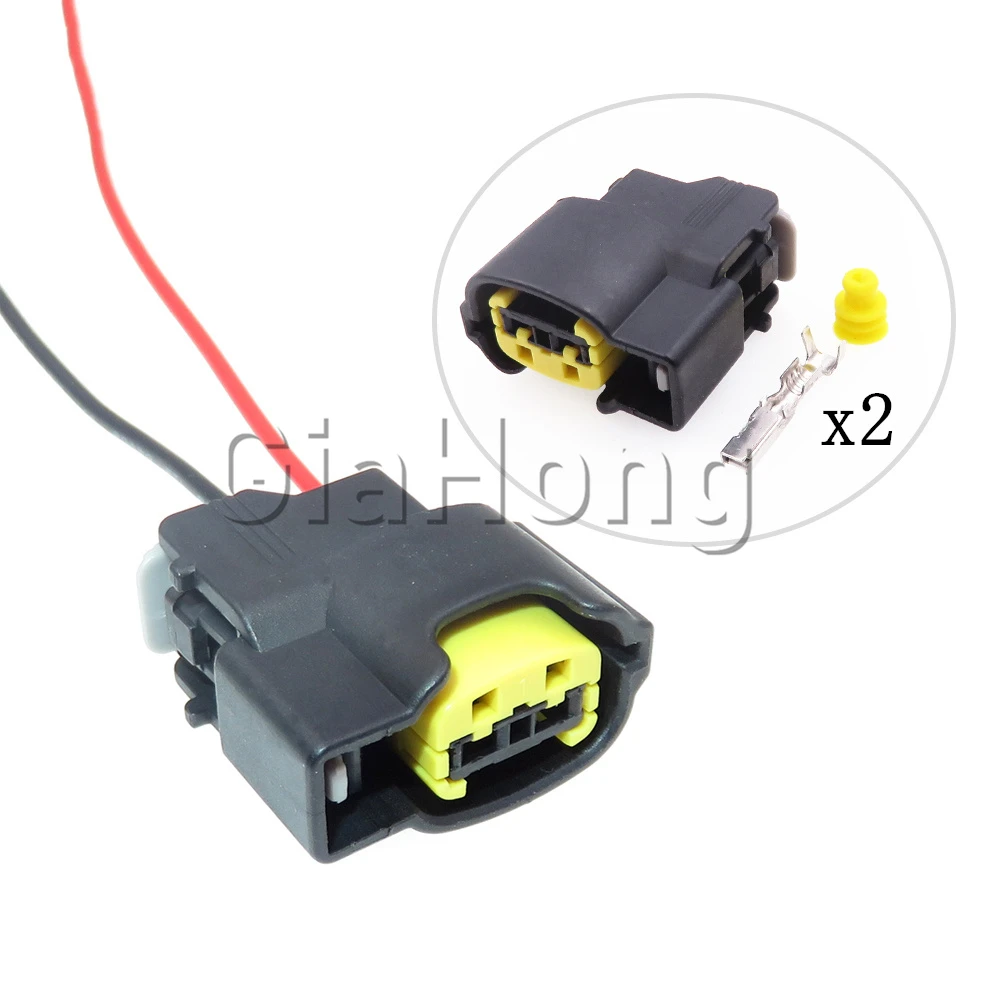 

1 Set 2 Way AC Assembly Parts 49093-0211 Auto Ignition Coil Cable Harness Sockets For HYUNDAI Kia Car Speaker Sealed Connector