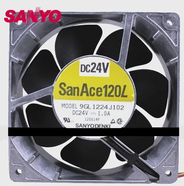 12038 1.0A 24V 12CM 120mm aluminum frame large air volume inverter fan 9GL1224J102 cooling fan