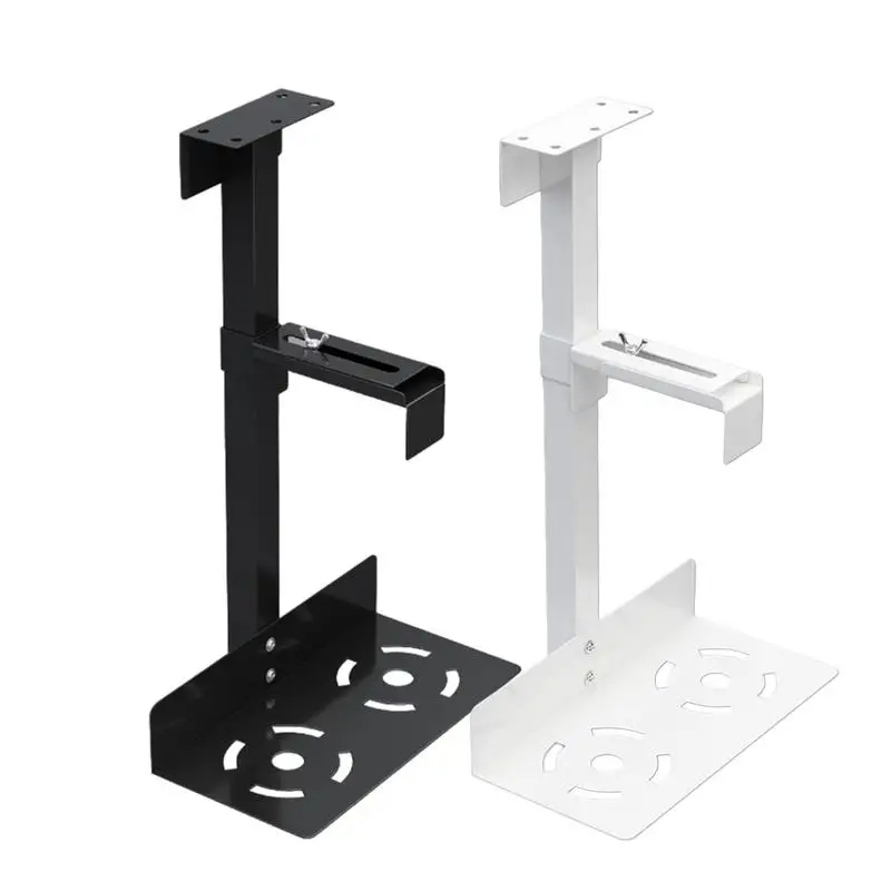 PC Case Holder Under Desk Wall Side CPU Stand Adjustable Computer Mainframe Hanger Host Box Stand Bracket Rack Universal