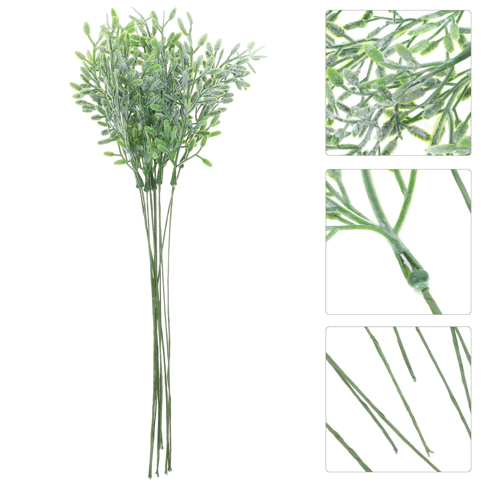 

10Pcs Artificial Greenery Stems Simulated Fake Plant Picks for Wedding Party Home Decoration Faux Green Plant Ornaments