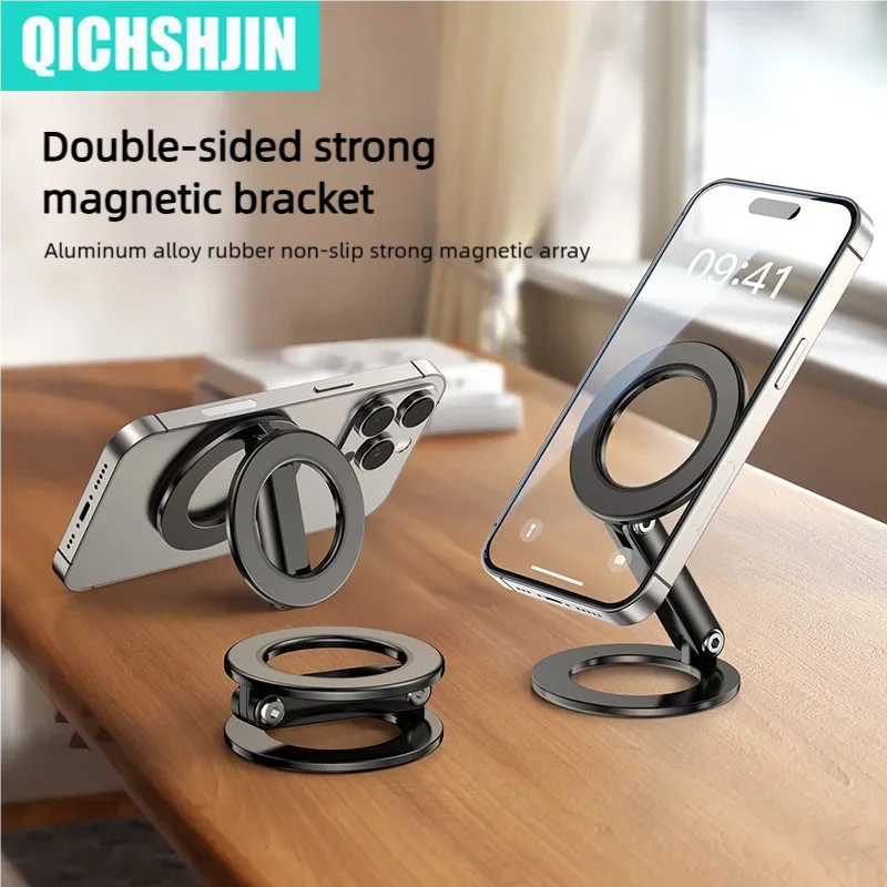 

For MagSafe Cellphone Grip Double Sided Magnetic Phone Ring Holder Stand Adjustable Tightness Shaft Car Phone Support Grip Tok