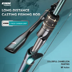 CEMREO High Carbon Lure Fishing Rod Spinning Casting Fishing Rod 1.8m/2.1m/2.4m Lightweight Fishing Tackle RS