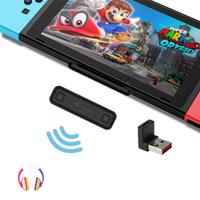 GuliKit Route Air Bluetooth Adapter for Switch/Switch Lite PS4 PC, Dual Stream Bluetooth Wireless Audio Transmitter wit